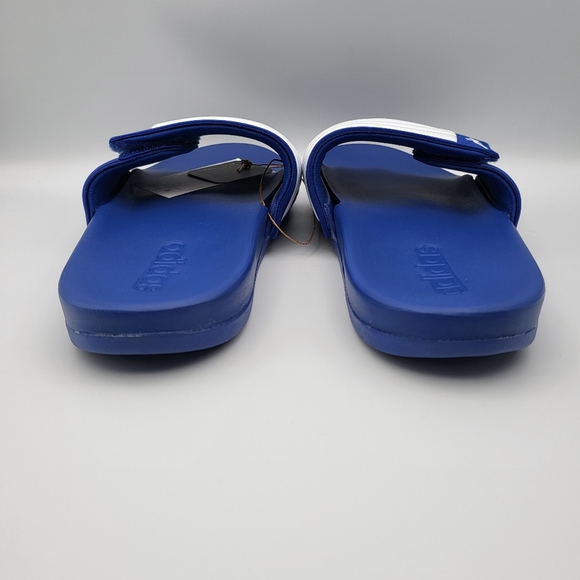 NEW Y6 | W7 Adidas Adjustable Comfort Slides Blue - Picture 4 of 10